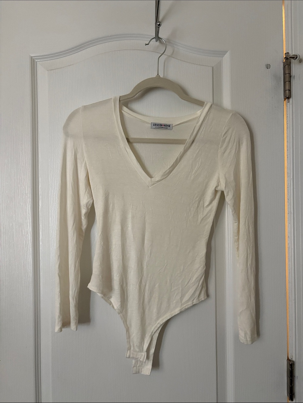 V‑Neck Long Sleeve Bodysuit